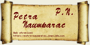 Petra Naumparac vizit kartica